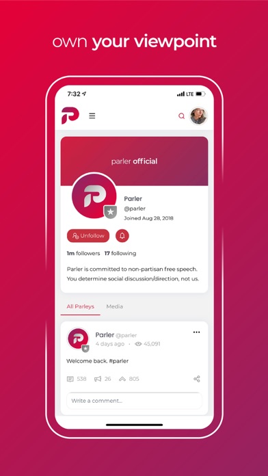 Parler screenshot 4