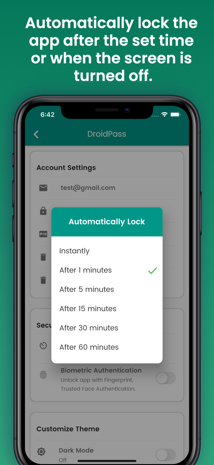 DroidPass Password Manager