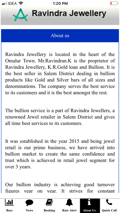Ravindra Jewellery Screenshot