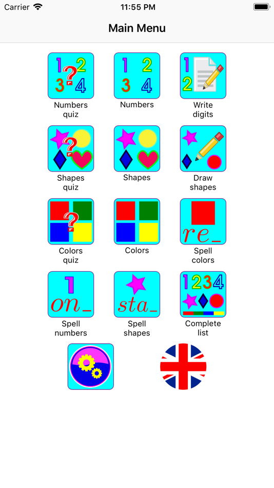#1. Numbers, Shapes and Colors (iOS) By: Azamat Orazbayev