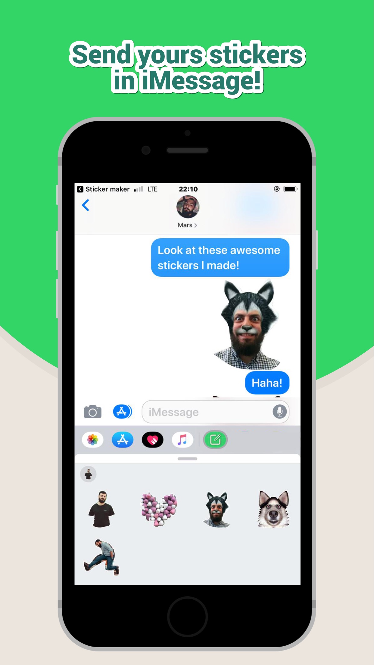 Screenshot do app Sticker Maker Studio