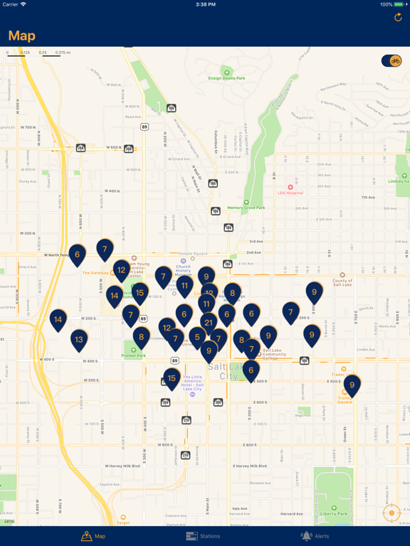 SLC Bike iPad screenshot 1 - Travel app