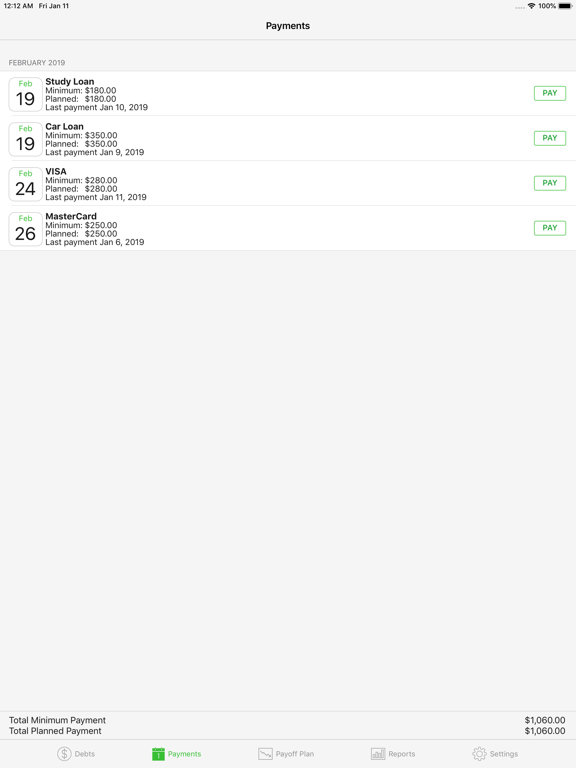 Screenshot #5 pour Debts