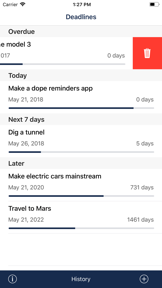 Deadlines screenshot