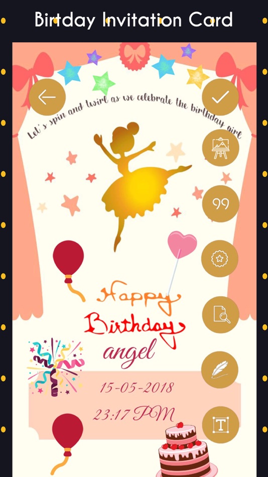Birthday Invitation Cards HD - 1.4 - (iOS)