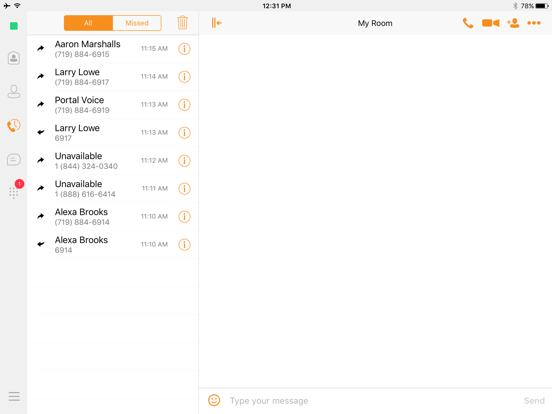 Screenshot #4 for Vonage Enterprise for iPad AD