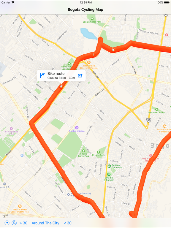 Screenshot #4 pour Bogota Cycling Map