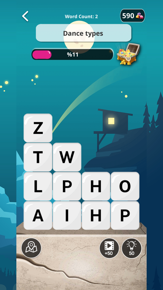 #5. WordMap - Word Search Game (iOS) Podle: ANLOFT YAZILIM LIMITED SIRKETI