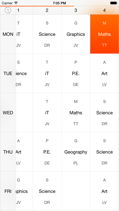 iTimeTable 2 Screenshot