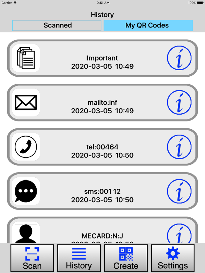 QR Code Scanner and Creator