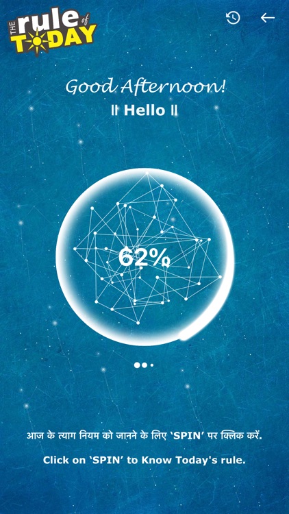 The Rule of Today - आज का नियम