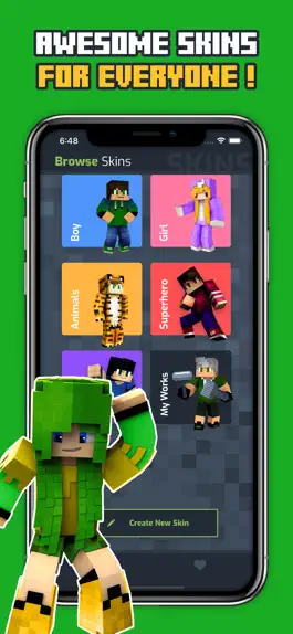 Game screenshot Skins for Minecraft - Crafty apk