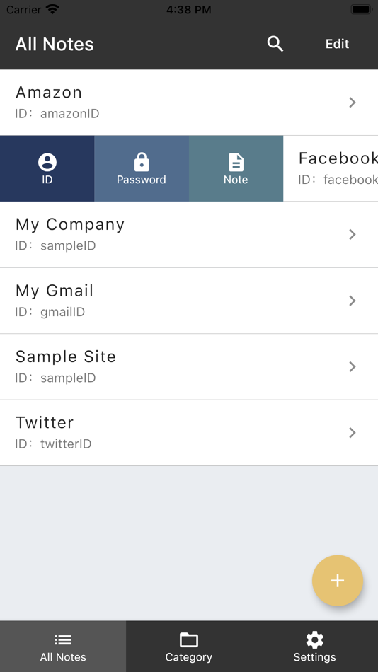 #2. Password Notepad | P-Note (iOS) 由: NAOYA ONO