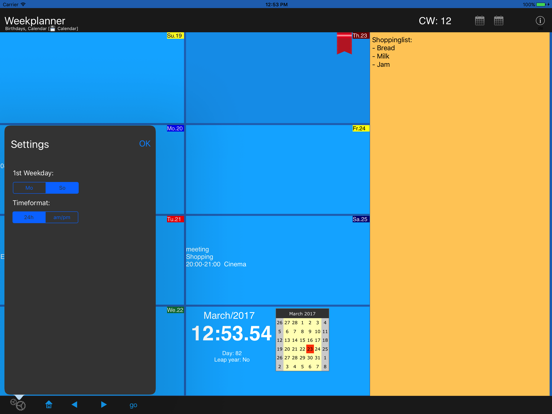 Screenshot #5 pour Weekplanner
