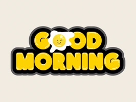 Downloads Good Morning Typography Emojis for iMessage