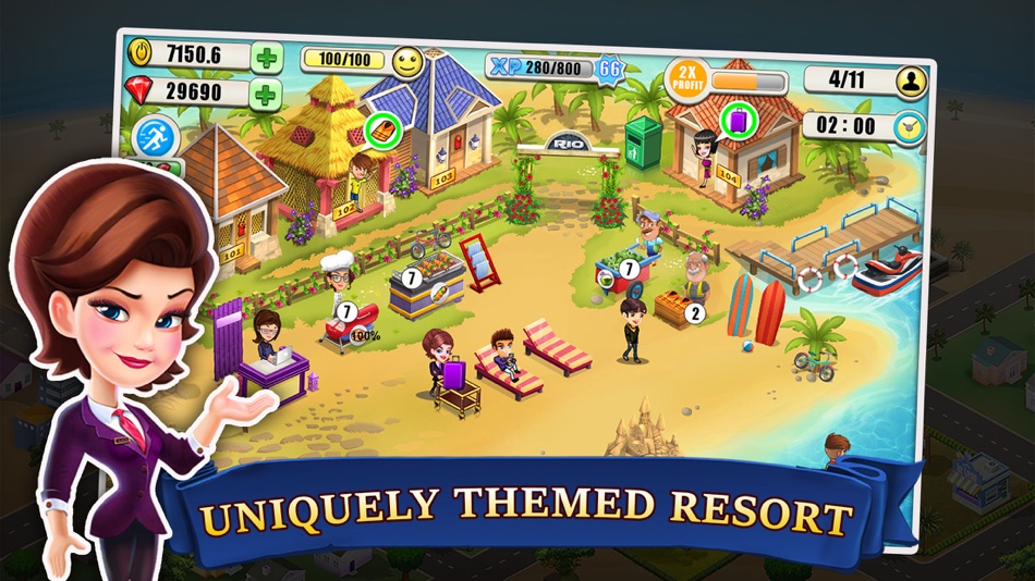 #2. Resort Tycoon-Hotel Simulation (iOS) 由: AppOn