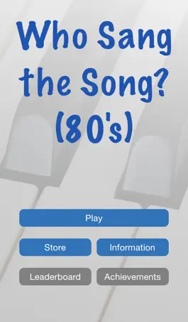 Game screenshot Who Sang the Song (80's)? mod apk