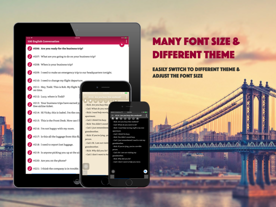 English Conversation Dialogs iPad screenshot 6 - Education app