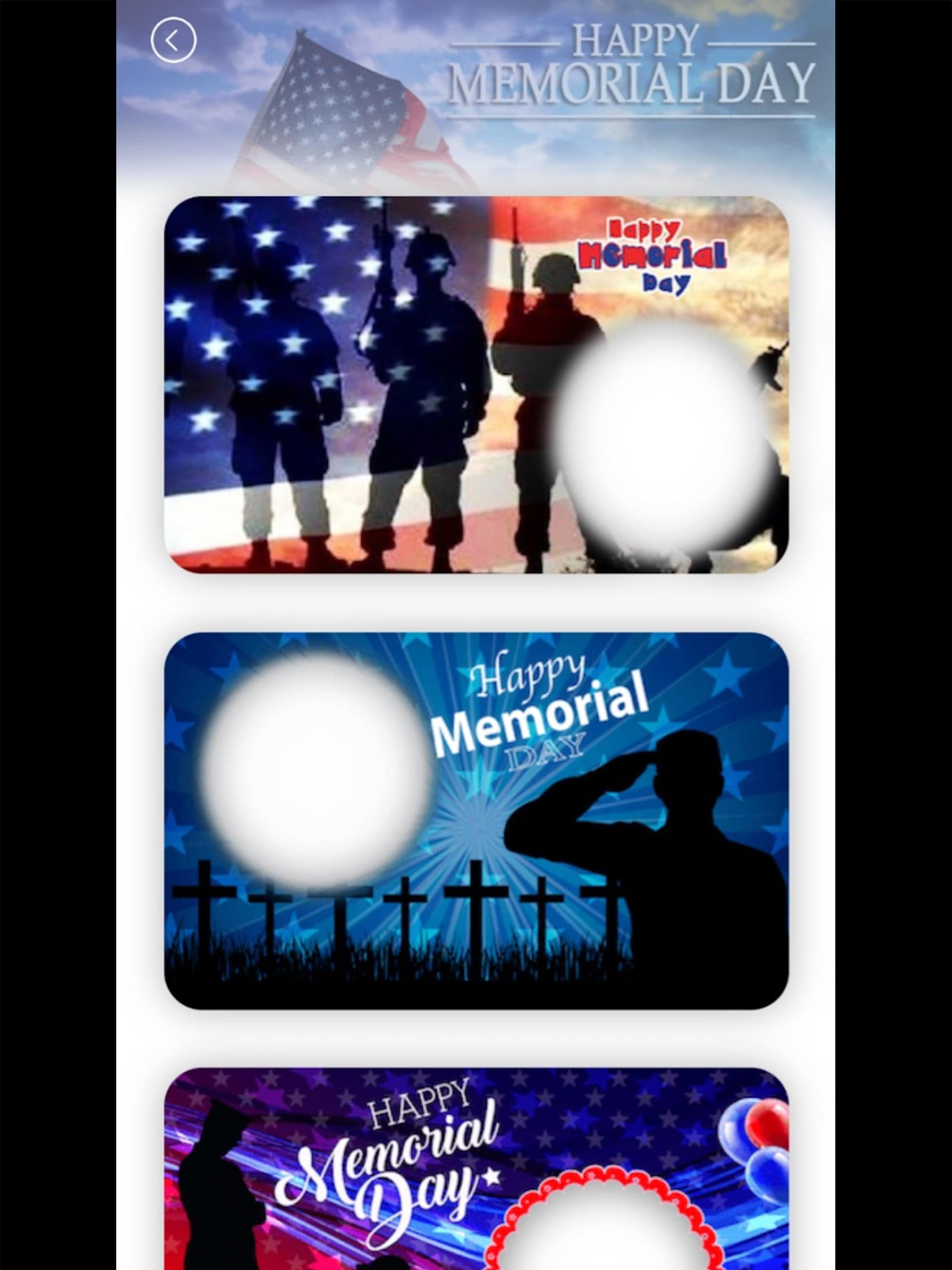 Memorial Day Photo Frames