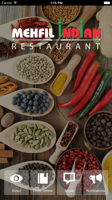 Screenshot #1 pour Mehfil Indian Restaurant