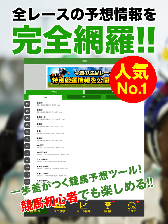 JRA競馬予想情報アプリのおすすめ画像1