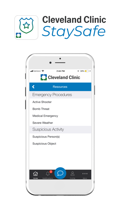Cleveland Clinic StaySafe Screenshot
