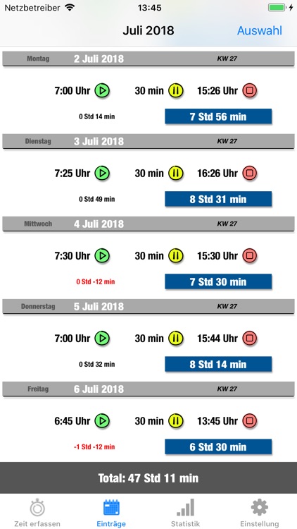 Arbeitszeit screenshot-3