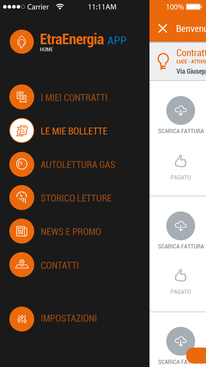 EtraEnergia App gas e luce