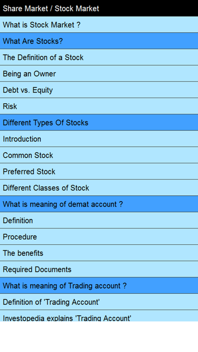 Share market tips and guide Screenshot