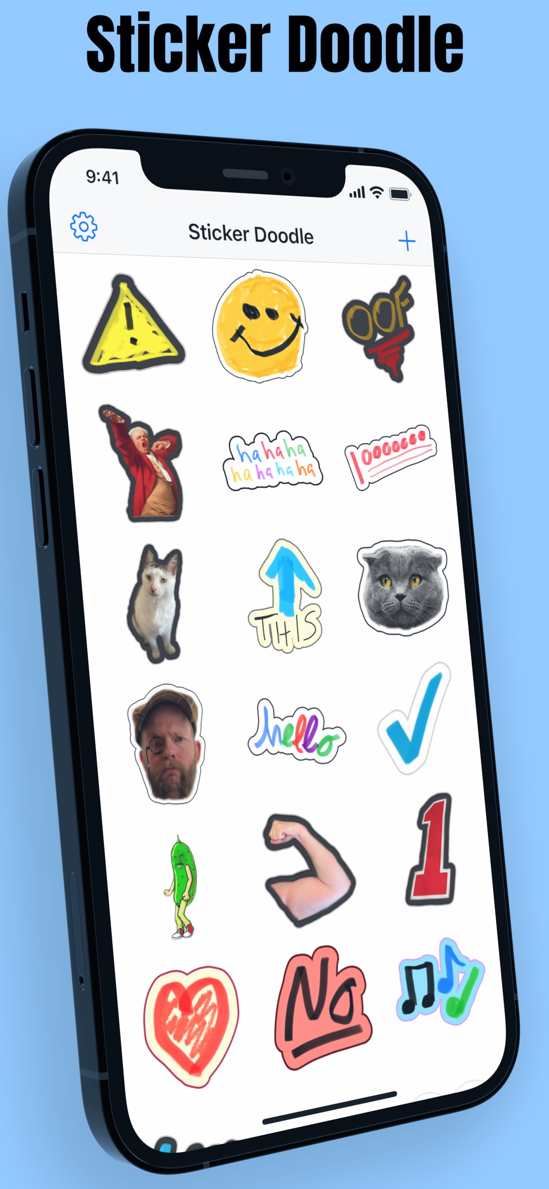 Screenshot do app Sticker Doodle - draw stickers