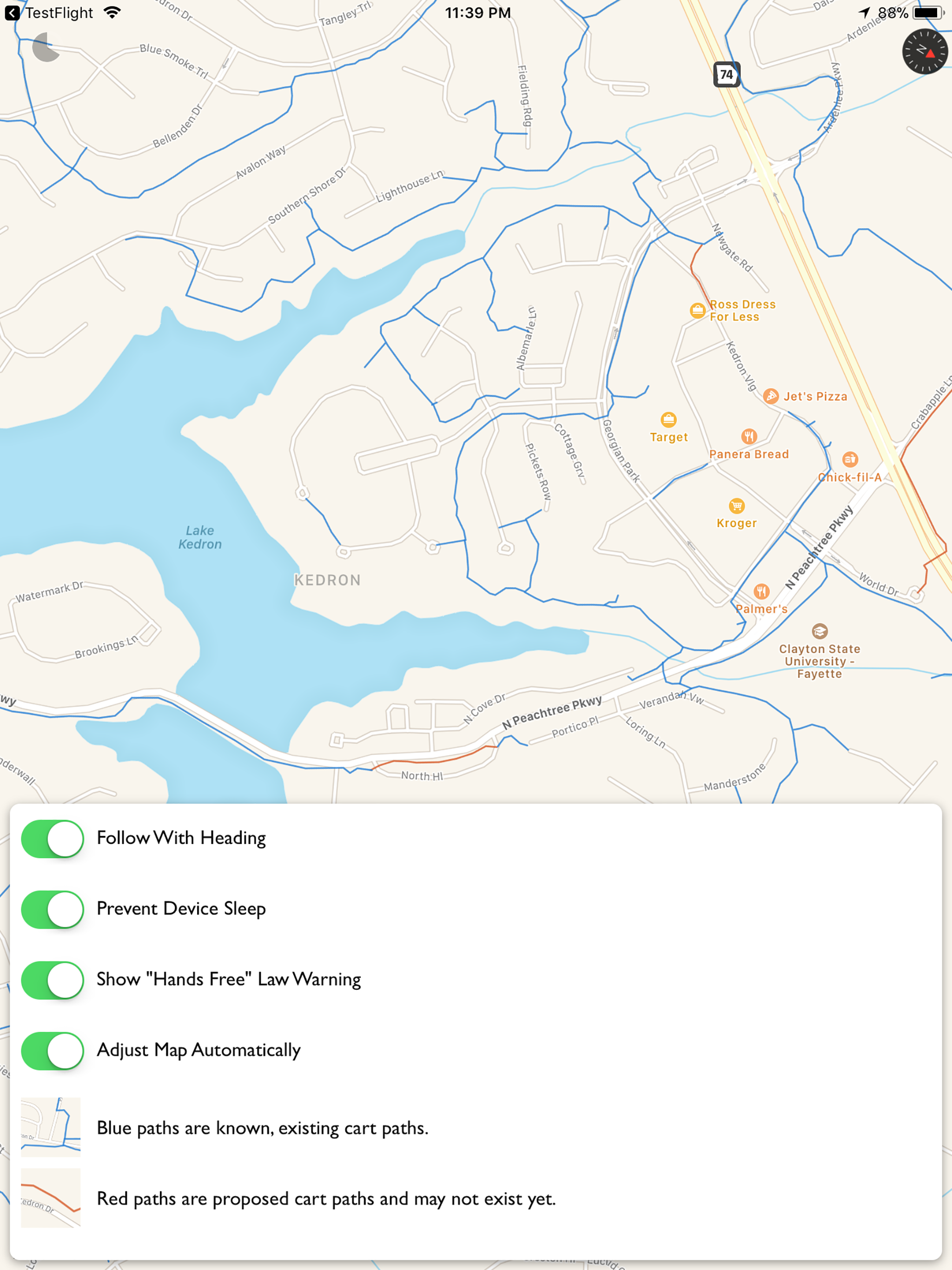 Peachtree City Cart Paths