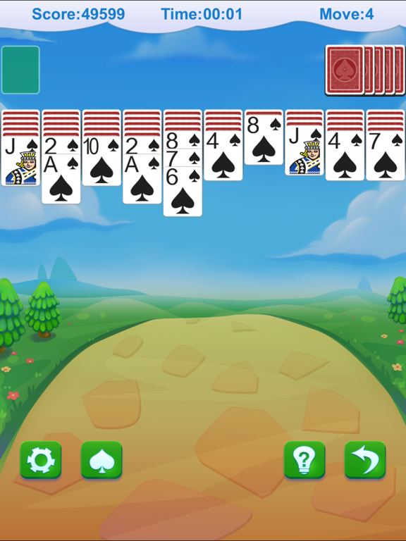Screenshot #5 pour `Spider Solitaire.