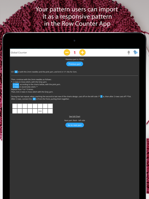 Crochet row counter & patterns on the App Store