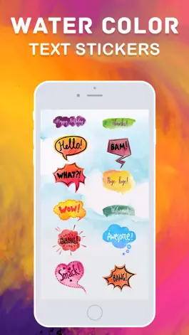 Game screenshot Watercolor Text Stickies! apk