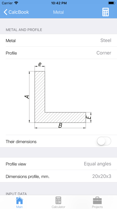 Screenshot #2 pour CalcBook - building calculator