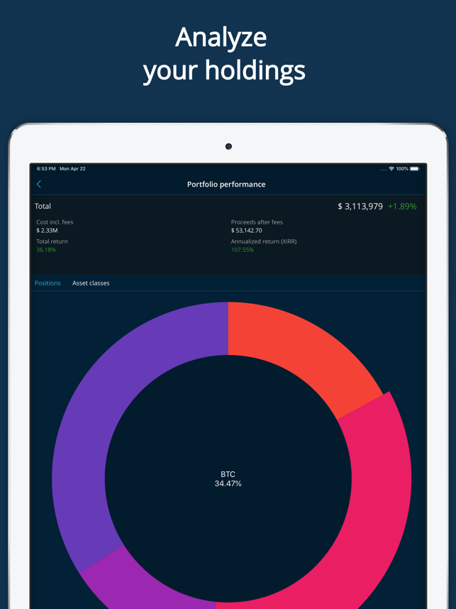 ‎HODL Real-Time Crypto Tracker Screenshot