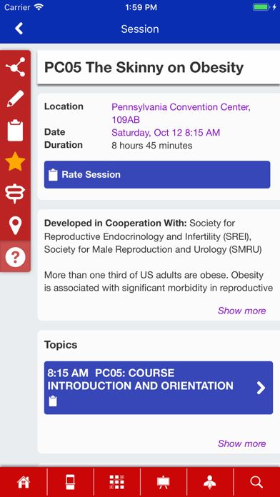 ASRM Events Gateway screenshot 3