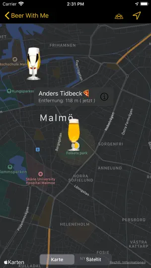 Screenshot von Beer With Me auf dem iPhone 2
