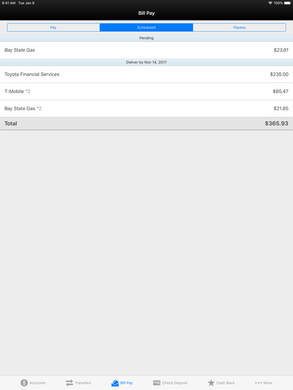 Neches Federal Credit Union iPad screenshot 6 - Finance app
