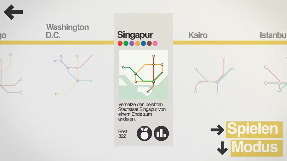 Screenshot von Mini Metro+ auf dem iPhone 3