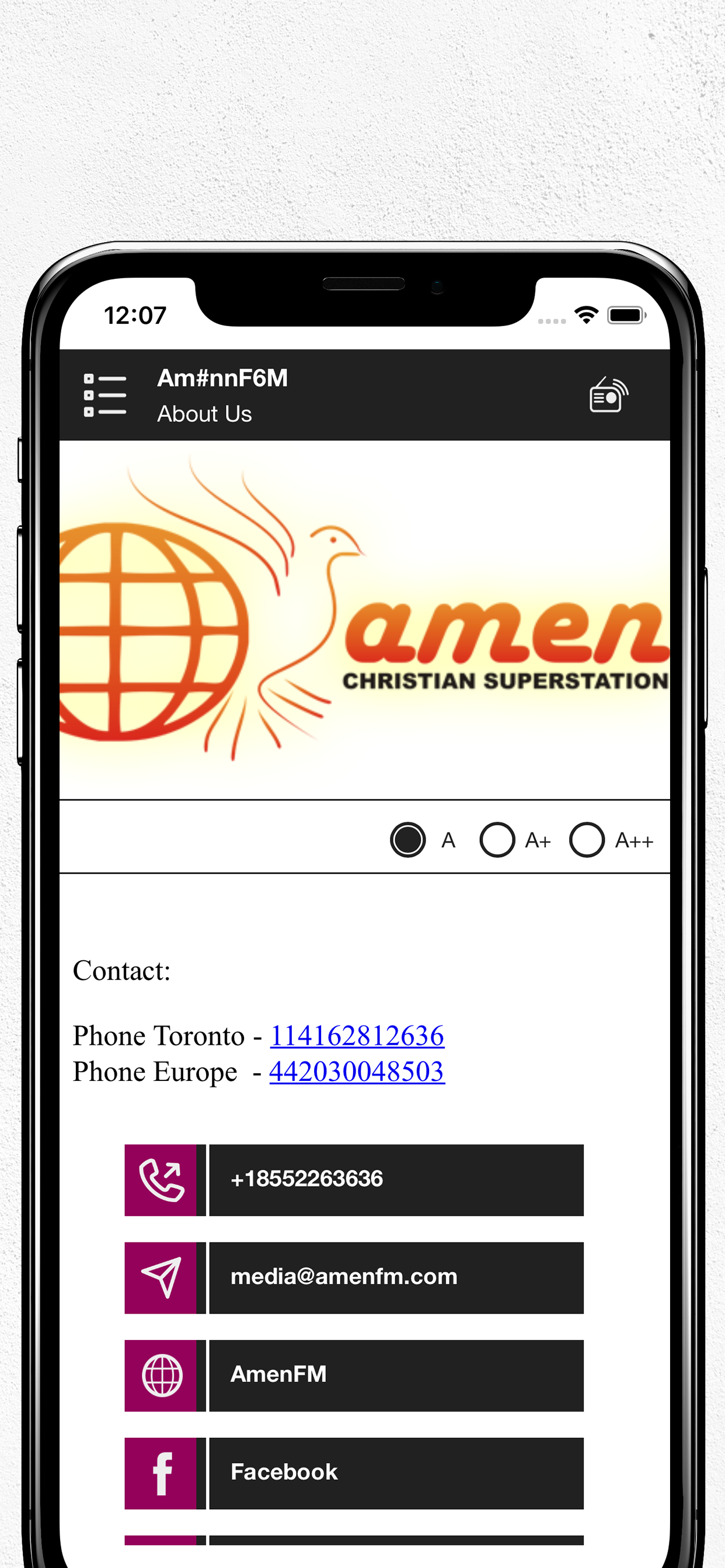 AmenFM screenshot 4