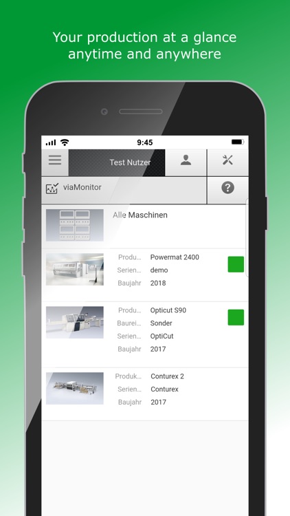WEINIG App Suite 22.11