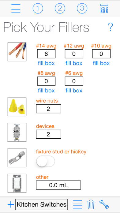 Box Fill Calc Screenshot