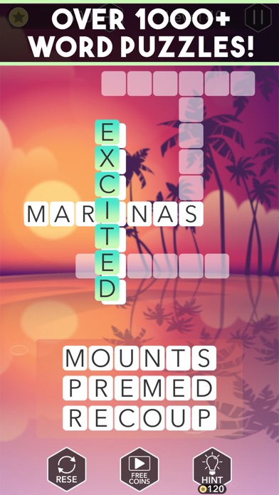Screenshot #1 pour Word Tropics: Crossword Games