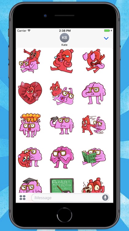 Heart and Brain! Stickers