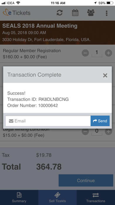 Eventbee Manager iPhone screenshot