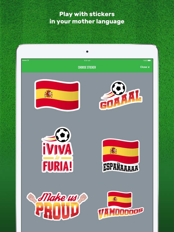 Matchday Stickers iPad screenshot 6 - Photo & Video app