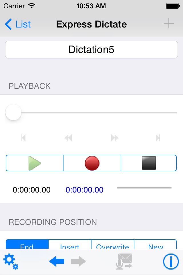 Express Dictate Dictation App screenshot 2