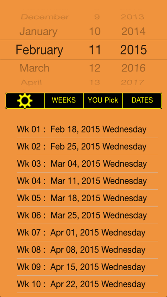 #3. Dates From Now (iOS) 由: Greg Burkett