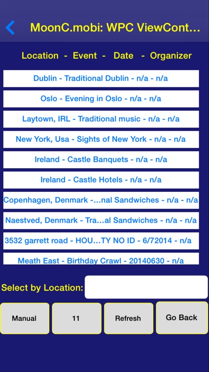WannaPubCrawl Event Organizer